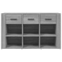 Aparador de madera contrachapada gris Sonoma 100x30x59,5 cm de vidaXL, Aparadores - Ref: Foro24-821010, Precio: 104,67 €, Des...