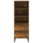 Eiche geräuchert Sperrholz hohe Anrichte 40x36x110 cm von vidaXL, Sideboards - Ref: Foro24-821249, Preis: 59,31 €, Rabatt: %