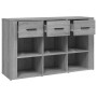 Aparador de madera contrachapada gris Sonoma 100x30x59,5 cm de vidaXL, Aparadores - Ref: Foro24-821010, Precio: 104,67 €, Des...