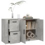 Aparador de madera contrachapada gris hormigón 100x33x59,5 cm de vidaXL, Aparadores - Ref: Foro24-821000, Precio: 103,52 €, D...