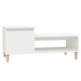 Mesa de centro madera contrachapada blanco 100x50x45 cm de vidaXL, Mesas de centro - Ref: Foro24-821124, Precio: 46,49 €, Des...