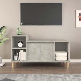 Concrete gray plywood TV cabinet 100x35x55 cm by vidaXL, TV Furniture - Ref: Foro24-821176, Price: 54,62 €, Discount: %