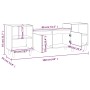 Mueble para TV madera contrachapada roble Sonoma 160x35x55 cm de vidaXL, Muebles TV - Ref: Foro24-821191, Precio: 89,01 €, De...