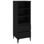 Tall black plywood sideboard 40x36x110 cm by vidaXL, Sideboards - Ref: Foro24-821245, Price: 80,24 €, Discount: %