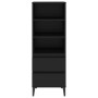 Tall black plywood sideboard 40x36x110 cm by vidaXL, Sideboards - Ref: Foro24-821245, Price: 80,24 €, Discount: %