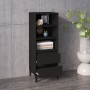 Tall black plywood sideboard 40x36x110 cm by vidaXL, Sideboards - Ref: Foro24-821245, Price: 80,24 €, Discount: %