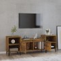 Mueble para TV madera contrachapada roble ahumado 160x35x55 cm de vidaXL, Muebles TV - Ref: Foro24-821201, Precio: 89,93 €, D...