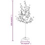 LED tree with cherry blossom 84 warm white LEDs 120 cm by vidaXL, Christmas trees - Ref: Foro24-345130, Price: 35,86 €, Disco...