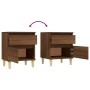 Brown oak bedside table 40x35x50 cm by vidaXL, Lockers and storage cabinets - Ref: Foro24-821840, Price: 45,12 €, Discount: %