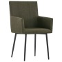 Dining chairs with armrests 6 units brown fabric by vidaXL, dining chairs - Ref: Foro24-279699, Price: 454,20 €, Discount: %