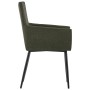 Dining chairs with armrests 6 units brown fabric by vidaXL, dining chairs - Ref: Foro24-279699, Price: 454,20 €, Discount: %