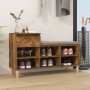 Mueble zapatero madera contrachapada roble ahumado 102x36x60 cm de vidaXL, Zapateros y organizadores de calzado - Ref: Foro24...