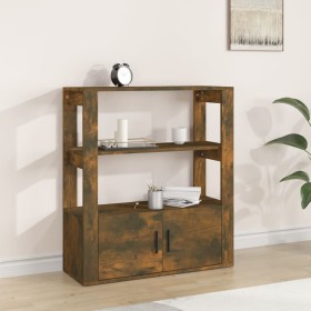 Smoked oak plywood sideboard 80x30x90 cm by vidaXL, Sideboards - Ref: Foro24-819465, Price: 66,97 €, Discount: %