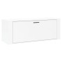 Glossy white plywood wall shoe rack cabinet 100x35x38 cm by vidaXL, Shoe racks and shoe organizers - Ref: Foro24-821022, Pric...