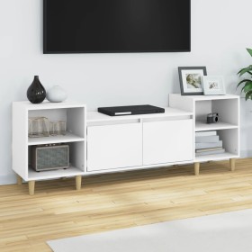 White plywood TV cabinet 160x35x55 cm by vidaXL, TV Furniture - Ref: Foro24-821188, Price: 100,74 €, Discount: %