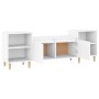 Mueble para TV madera contrachapada blanco 160x35x55 cm de vidaXL, Muebles TV - Ref: Foro24-821188, Precio: 100,74 €, Descuen...