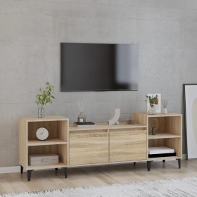 Mueble para TV madera contrachapada roble Sonoma 160x35x55 cm de vidaXL, Muebles TV - Ref: Foro24-821199, Precio: 89,99 €, De...