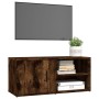 Mueble para TV madera contrachapada roble ahumado 80x31,5x36 cm de vidaXL, Muebles TV - Ref: Foro24-819446, Precio: 41,58 €, ...