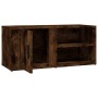 Smoked oak plywood TV cabinet 80x31.5x36 cm by vidaXL, TV Furniture - Ref: Foro24-819446, Price: 41,58 €, Discount: %