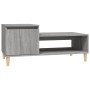 Mesa de centro madera contrachapada gris Sonoma 100x50x45 cm de vidaXL, Mesas de centro - Ref: Foro24-821130, Precio: 52,99 €...