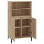 Aparador alto madera contrachapada color roble 60x36x110 cm de vidaXL, Aparadores - Ref: Foro24-821231, Precio: 100,21 €, Des...