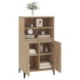 Aparador alto madera contrachapada color roble 60x36x110 cm de vidaXL, Aparadores - Ref: Foro24-821231, Precio: 100,21 €, Des...