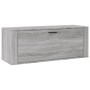 Mueble zapatero pared contrachapada gris Sonoma 100x35x38 cm de vidaXL, Zapateros y organizadores de calzado - Ref: Foro24-82...