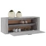 Shoe cabinet for wall in gray Sonoma plywood 100x35x38 cm by vidaXL, Shoe racks and shoe organizers - Ref: Foro24-821026, Pri...