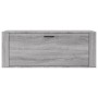 Mueble zapatero pared contrachapada gris Sonoma 100x35x38 cm de vidaXL, Zapateros y organizadores de calzado - Ref: Foro24-82...