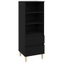 Tall black plywood sideboard 40x36x110 cm by vidaXL, Sideboards - Ref: Foro24-821237, Price: 65,33 €, Discount: %