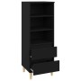 Aparador alto madera contrachapada negro 40x36x110 cm de vidaXL, Aparadores - Ref: Foro24-821237, Precio: 65,33 €, Descuento: %