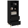 Aparador alto madera contrachapada negro 40x36x110 cm de vidaXL, Aparadores - Ref: Foro24-821237, Precio: 65,33 €, Descuento: %