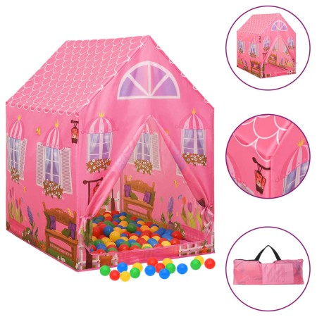 Rosa Kinderspielzelt 69x94x104 cm von vidaXL, Spielzelte und Tunnel - Ref: Foro24-93681, Preis: 39,02 €, Rabatt: %