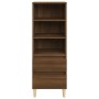 Aparador alto madera contrachapada roble marrón 40x36x110 cm de vidaXL, Aparadores - Ref: Foro24-821243, Precio: 60,85 €, Des...