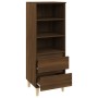 Tall brown oak plywood sideboard 40x36x110 cm by vidaXL, Sideboards - Ref: Foro24-821243, Price: 60,99 €, Discount: %