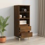 Tall brown oak plywood sideboard 40x36x110 cm by vidaXL, Sideboards - Ref: Foro24-821243, Price: 60,99 €, Discount: %