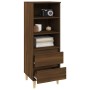 Tall brown oak plywood sideboard 40x36x110 cm by vidaXL, Sideboards - Ref: Foro24-821243, Price: 60,99 €, Discount: %