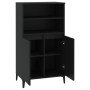 Aparador alto madera contrachapada negro 60x36x110 cm de vidaXL, Aparadores - Ref: Foro24-821229, Precio: 99,27 €, Descuento: %