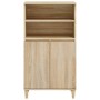 Aparador alto madera contrachapada color roble 60x36x110 cm de vidaXL, Aparadores - Ref: Foro24-821223, Precio: 70,99 €, Desc...