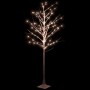 Abedul artificial blanco con 128 LED blanco cálido 220 cm de vidaXL, Arboles de navidad - Ref: Foro24-345145, Precio: 66,94 €...