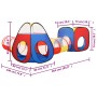 Multicolor children's play tent 190x264x90 cm by vidaXL, Play tents and tunnels - Ref: Foro24-93676, Price: 51,29 €, Discount: %