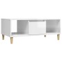 Glossy white plywood coffee table 90x50x36.5 cm by vidaXL, Coffee table - Ref: Foro24-821062, Price: 50,70 €, Discount: %