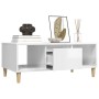 Glossy white plywood coffee table 90x50x36.5 cm by vidaXL, Coffee table - Ref: Foro24-821062, Price: 50,70 €, Discount: %