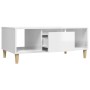 Glossy white plywood coffee table 90x50x36.5 cm by vidaXL, Coffee table - Ref: Foro24-821062, Price: 50,70 €, Discount: %