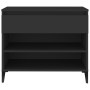 Mueble zapatero madera contrachapada negro 70x36x60 cm de vidaXL, Zapateros y organizadores de calzado - Ref: Foro24-819765, ...