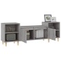 TV stand made of gray Sonoma plywood, measuring 160x35x55 cm. by vidaXL, TV Furniture - Ref: Foro24-821194, Price: 87,29 €, D...