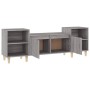 TV stand made of gray Sonoma plywood, measuring 160x35x55 cm. by vidaXL, TV Furniture - Ref: Foro24-821194, Price: 87,29 €, D...