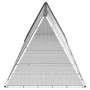 Rabbit cage anthracite galvanized steel 403.5x80.5x71 cm by vidaXL, Cages and habitats for small animals - Ref: Foro24-310644...