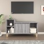 Sonoma gray plywood TV cabinet 100x35x55 cm by vidaXL, TV Furniture - Ref: Foro24-821178, Price: 60,54 €, Discount: %