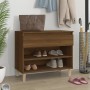 Brown oak plywood shoe cabinet 70x36x60 cm by vidaXL, Shoe racks and shoe organizers - Ref: Foro24-819763, Price: 52,99 €, Di...